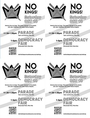 Black & White flyer 4 per page preview